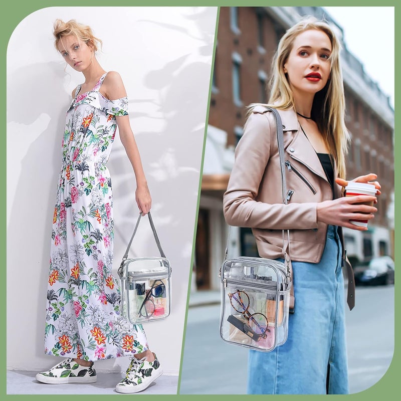 yuanming Clear Bag Stadium Approved, Clear Crossbody Purse Bag, Clear Stadium Bags for Women - Image 2